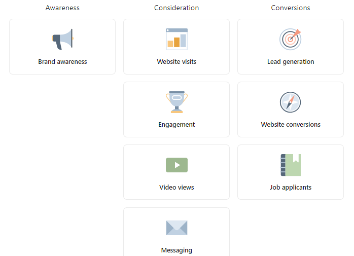 LinkedIn Campaign types